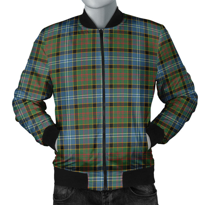 Paisley Drennan (Drennan Drennan) Ancient Clan Badge Tartan Bomber Jacket