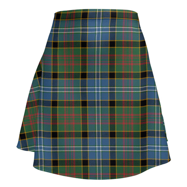Paisley Drennan (Drennan Drennan) Ancient Clan Badge Tartan Flared Skirt
