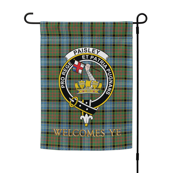 Paisley Drennan (Drennan Drennan) Ancient Clan Badge Tartan Garden Flag