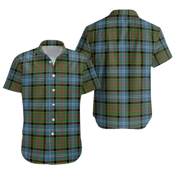 Paisley Drennan (Drennan Drennan) Ancient Clan Badge Tartan Short Sleeve Shirt