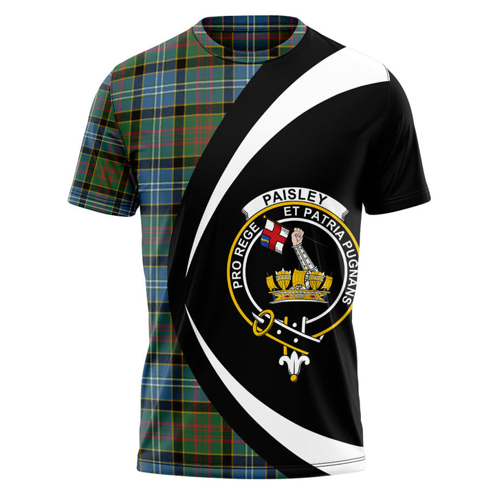 Paisley Drennan (Drennan Drennan) Ancient Clan Badge Tartan T-Shirt Circle Style Personalized