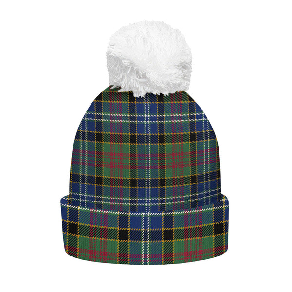 Paisley Drennan (Drennan Drennan) Modern Clan Badge Tartan Bobble Beanie Hat