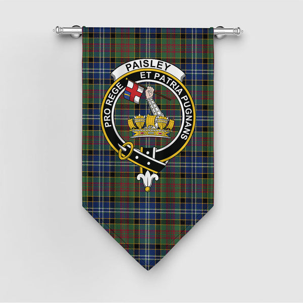 Paisley Drennan (Drennan Drennan) Modern Clan Badge Tartan Gonfalon
