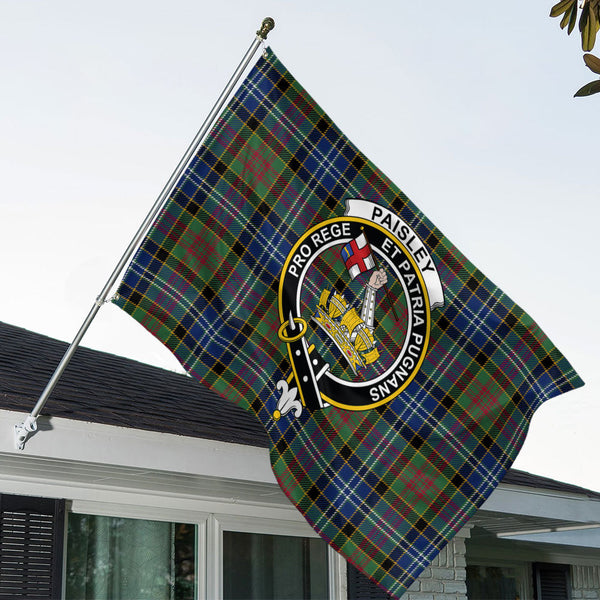 Paisley Drennan (Drennan Drennan) Modern Clan Badge Tartan House Flag