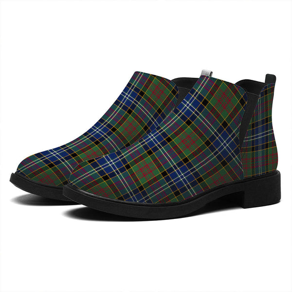 Paisley Drennan (Drennan Drennan) Modern Tartan Flat Ankle Boots