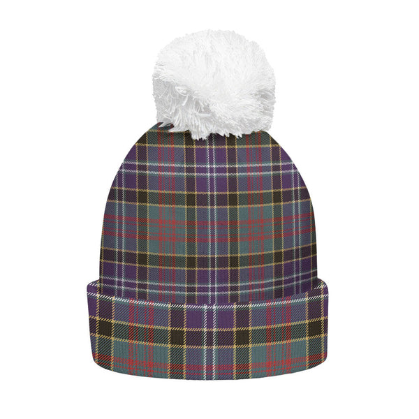 Paisley Drennan (Drennan Drennan) Weathered Clan Badge Tartan Bobble Beanie Hat