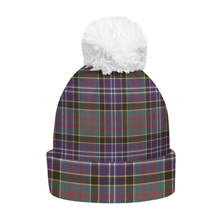 Paisley Drennan (Drennan Drennan) Weathered Clan Badge Tartan Bobble Beanie Hat
