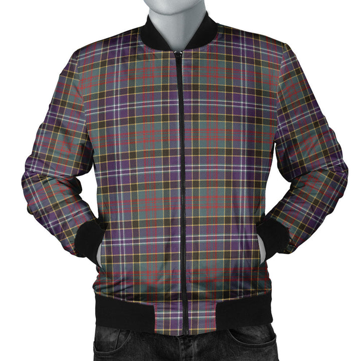 Paisley Drennan (Drennan Drennan) Weathered Clan Badge Tartan Bomber Jacket
