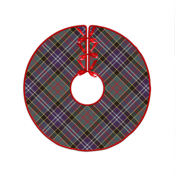Paisley Drennan (Drennan Drennan) Weathered Clan Badge Tartan Christmas Tree Skirt