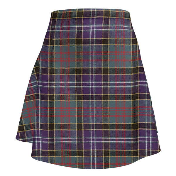 Paisley Drennan (Drennan Drennan) Weathered Clan Badge Tartan Flared Skirt