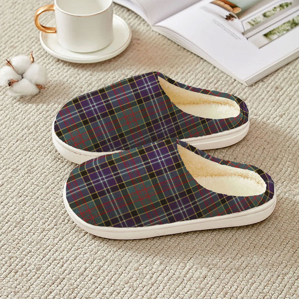 Paisley Drennan (Drennan Drennan) Weathered Clan Badge Tartan Plush Slipper