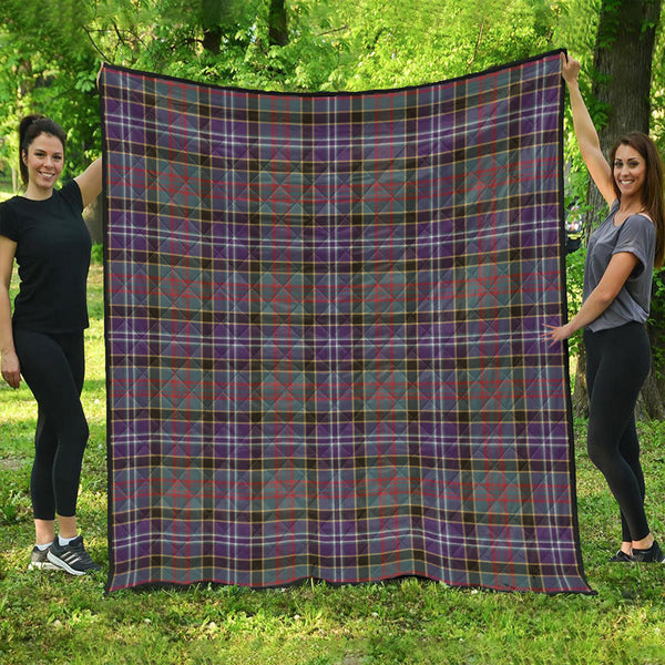 Paisley Drennan (Drennan Drennan) Weathered Clan Badge Tartan Premium Quilt