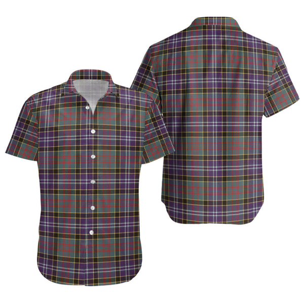 Paisley Drennan (Drennan Drennan) Weathered Clan Badge Tartan Short Sleeve Shirt