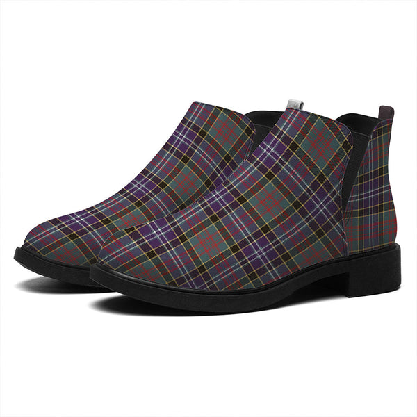 Paisley Drennan (Drennan Drennan) Weathered Tartan Flat Ankle Boots