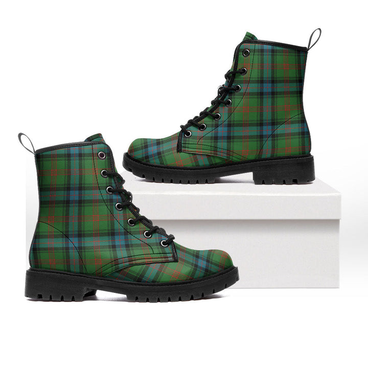 Park Ancient Clan Badge Tartan Leather Boots