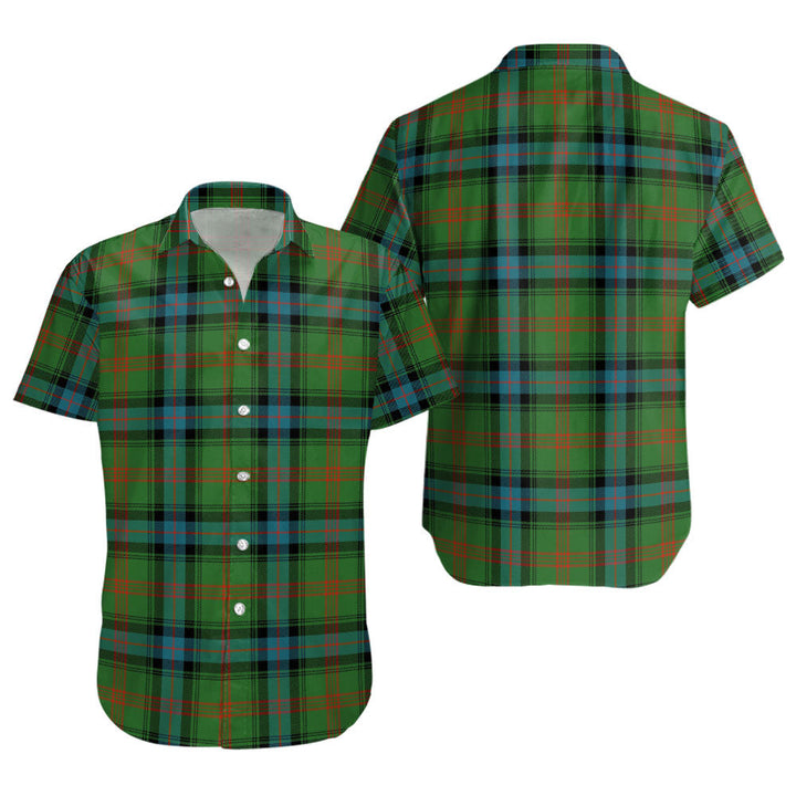 Park Ancient Clan Badge Tartan Short Sleeve Shirt