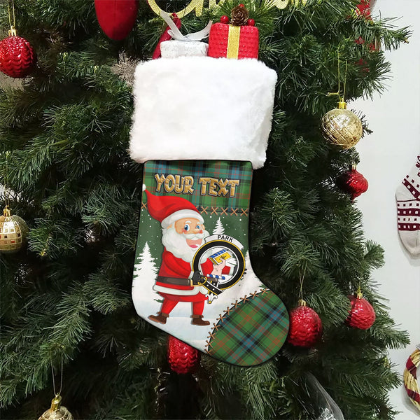 Park Ancient Clan Badge Tartan Christmas Stocking Holiday Blessings Merry Christmas Joy