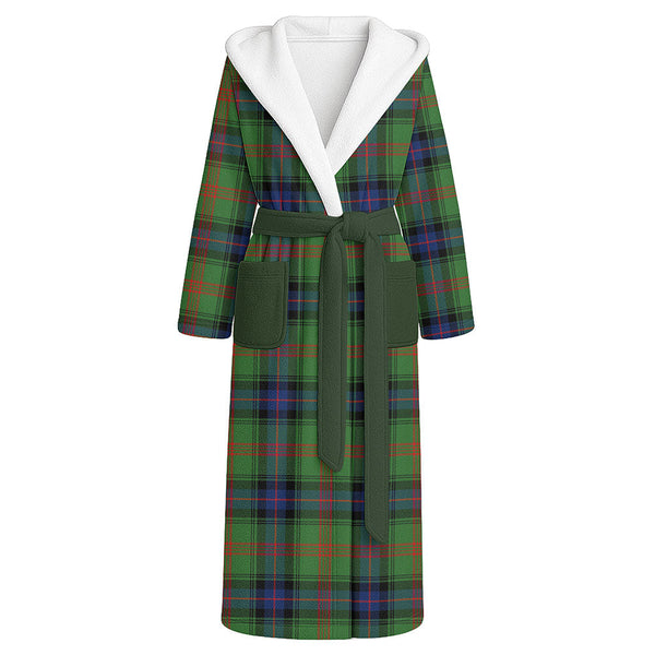 Park Modern Clan Badge Tartan Flannel Hooded Bathrobe