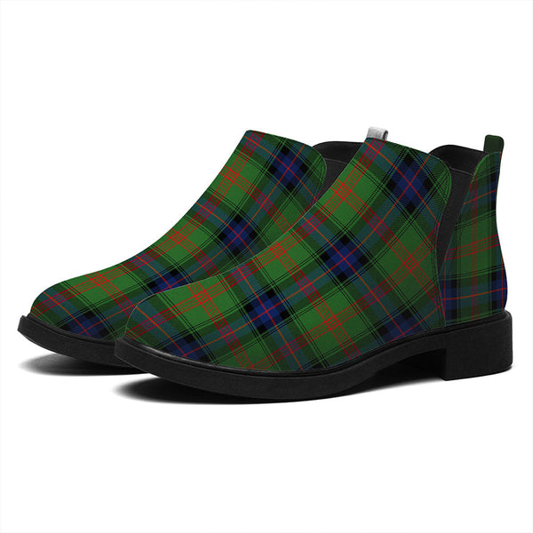 Park Modern Tartan Flat Ankle Boots