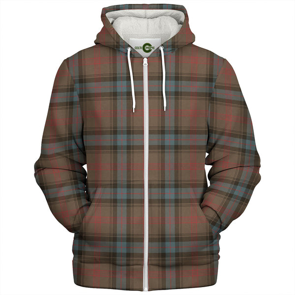 Park Weathered Tartan Sherpa Hoodie