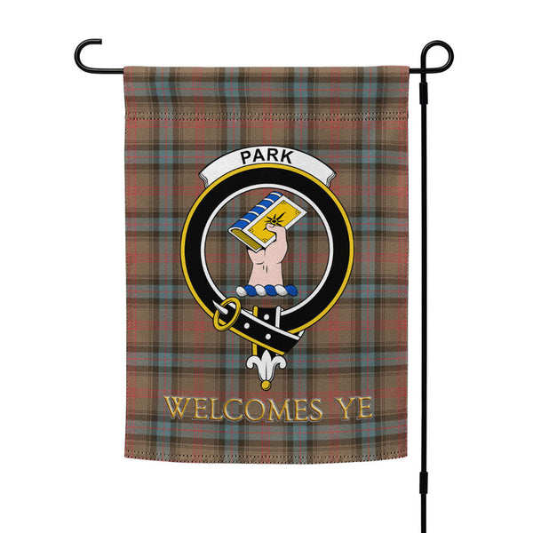 Park Weathered Clan Badge Tartan Garden Flag