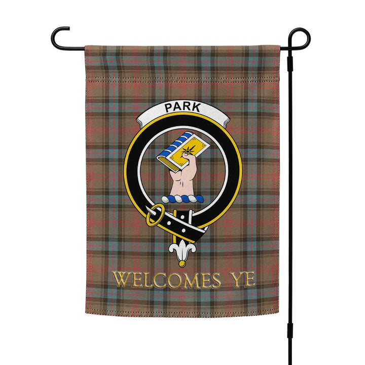 Park Weathered Clan Badge Tartan Garden Flag