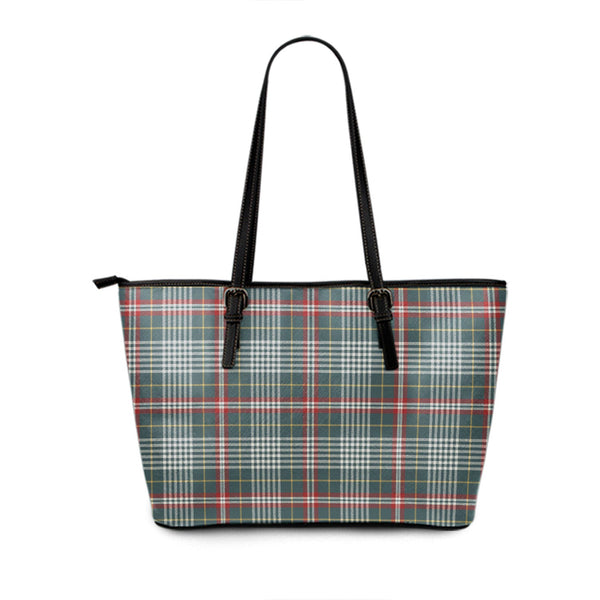 Parker Dress USA Weathered Tartan Leather Tote Bag