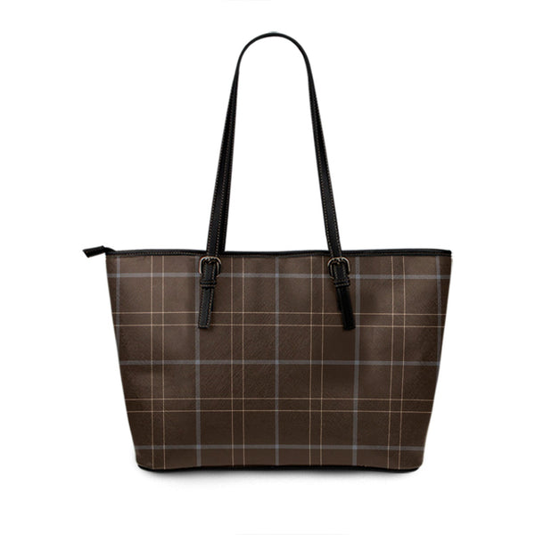 Pasteur Modern Tartan Leather Tote Bag