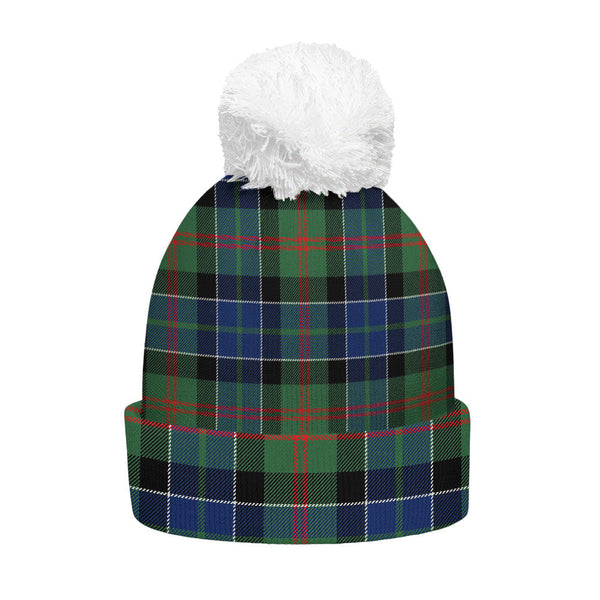 Paterson Modern Clan Badge Tartan Bobble Beanie Hat