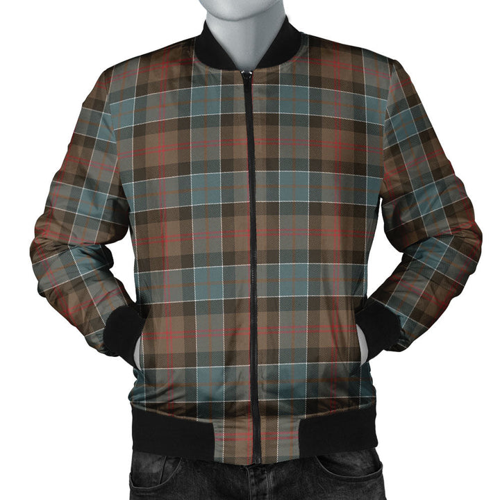 Paterson Weathered Clan Badge Tartan Bomber Jacket