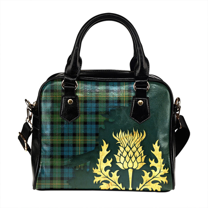 Paterson 2 Ancient Tartan Shoulder Handbag Thistle Oldest Style