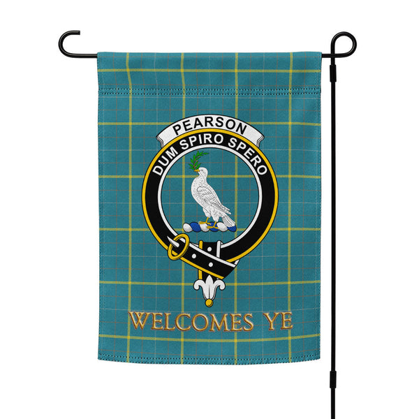 Pearson Ancient Clan Badge Tartan Garden Flag