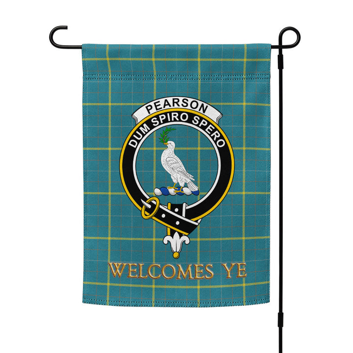 Pearson Ancient Clan Badge Tartan Garden Flag