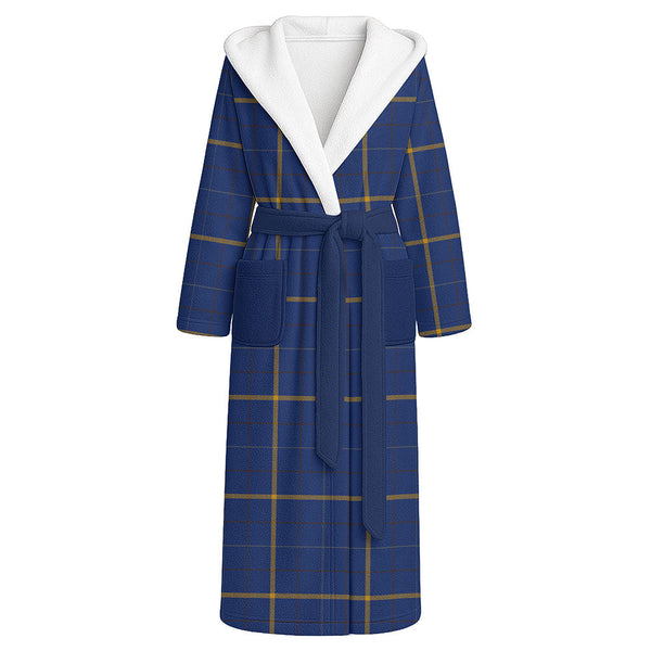 Pearson Modern Clan Badge Tartan Flannel Hooded Bathrobe