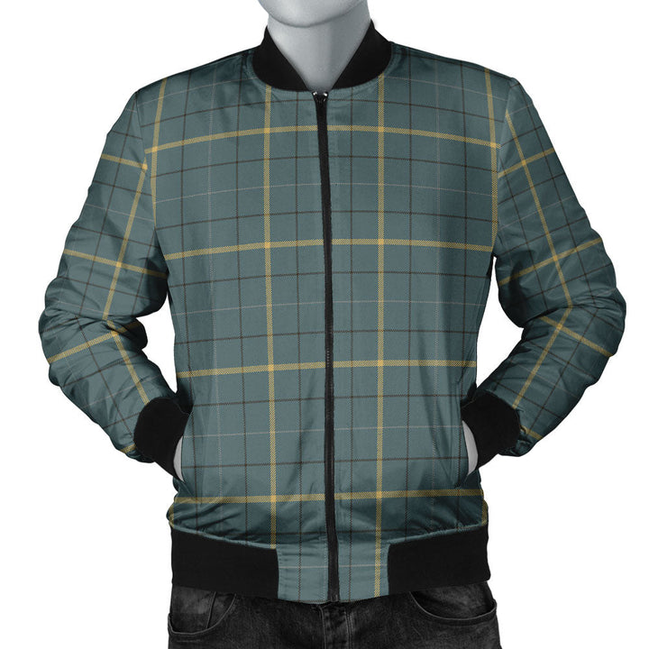 Pearson Weathered Clan Badge Tartan Bomber Jacket