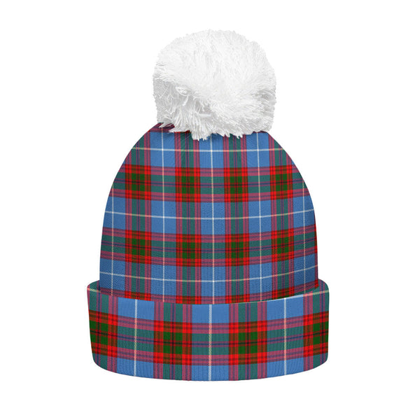 Pennycook Clan Badge Tartan Bobble Beanie Hat