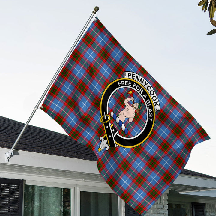 Pennycook Clan Badge Tartan House Flag