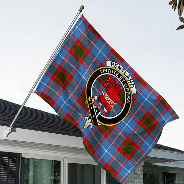Pentland Clan Badge Tartan House Flag