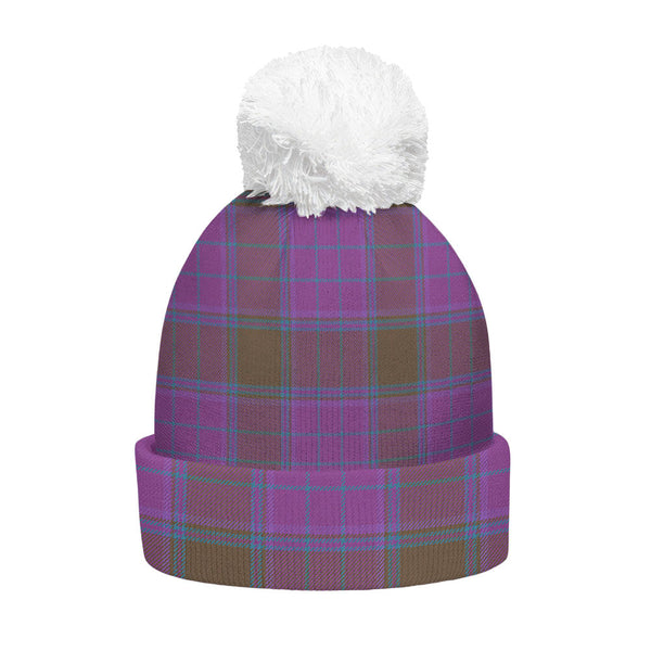 Phillips Ancient Clan Badge Tartan Bobble Beanie Hat