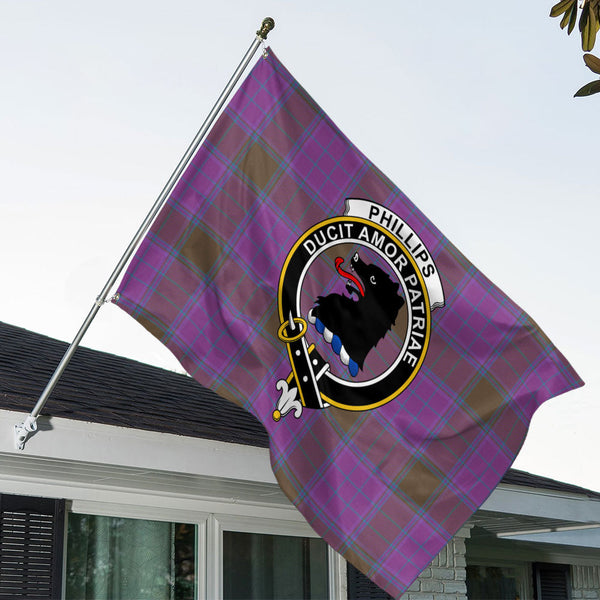 Phillips Ancient Clan Badge Tartan House Flag
