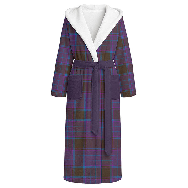 Phillips Modern Clan Badge Tartan Flannel Hooded Bathrobe