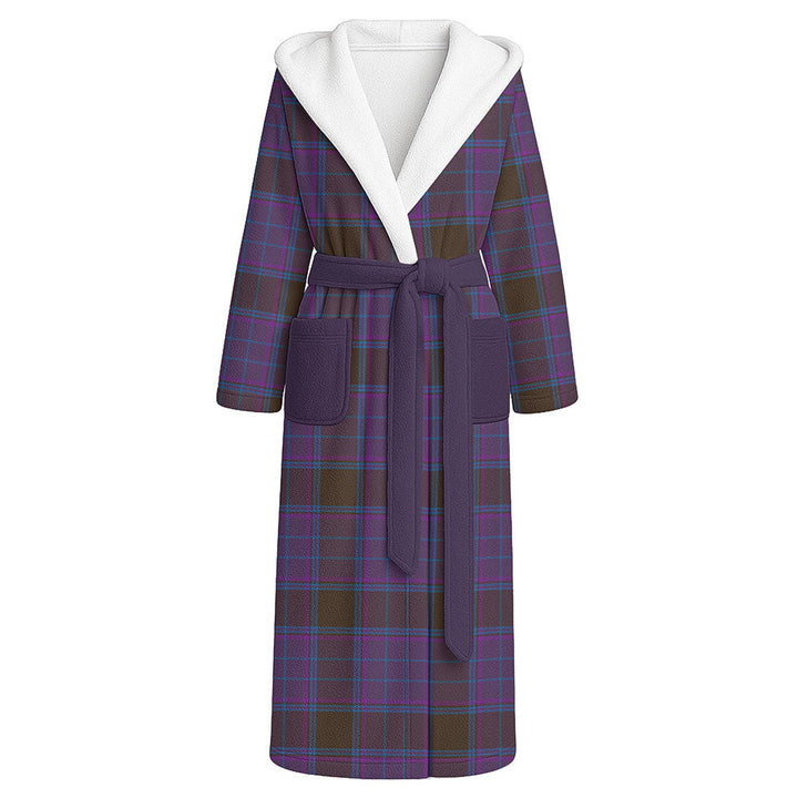 Phillips Modern Clan Badge Tartan Flannel Hooded Bathrobe