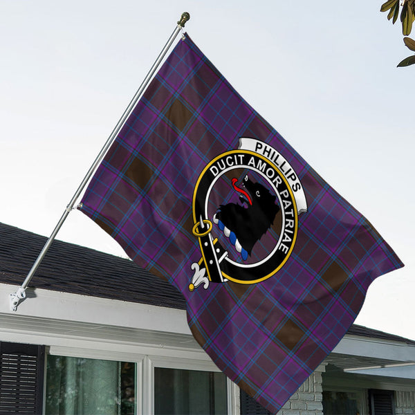Phillips Modern Clan Badge Tartan House Flag