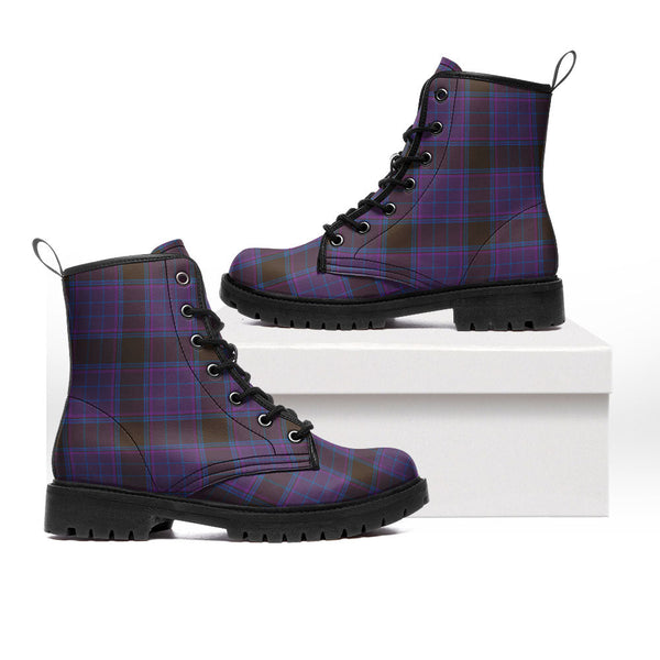 Phillips Modern Clan Badge Tartan Leather Boots