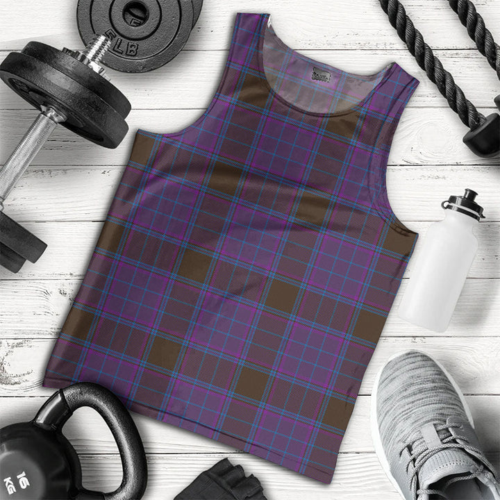 Phillips Modern Clan Badge Tartan Men Tank Top