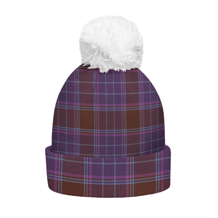 Phillips Weathered Clan Badge Tartan Bobble Beanie Hat