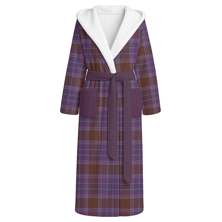 Phillips Weathered Clan Badge Tartan Flannel Hooded Bathrobe