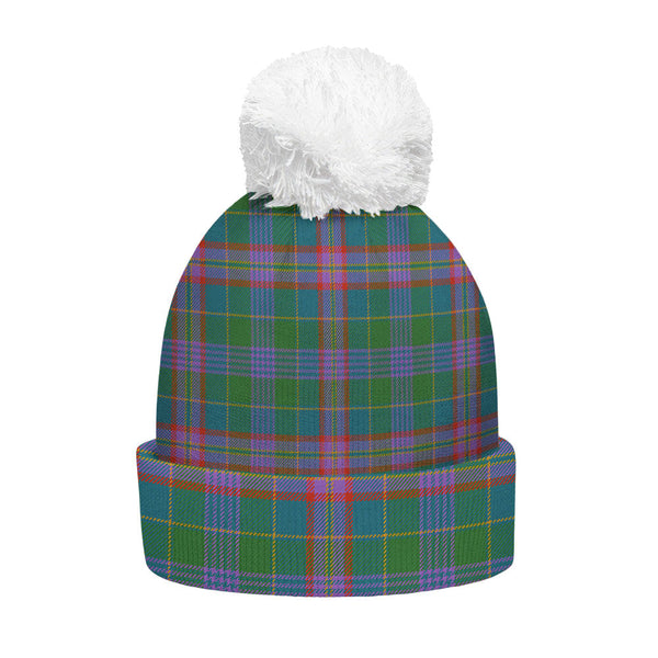 Pitcairn Hunting Ancient Clan Badge Tartan Bobble Beanie Hat