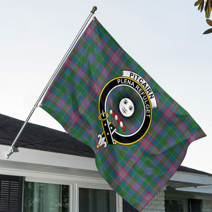 Pitcairn Hunting Ancient Clan Badge Tartan House Flag