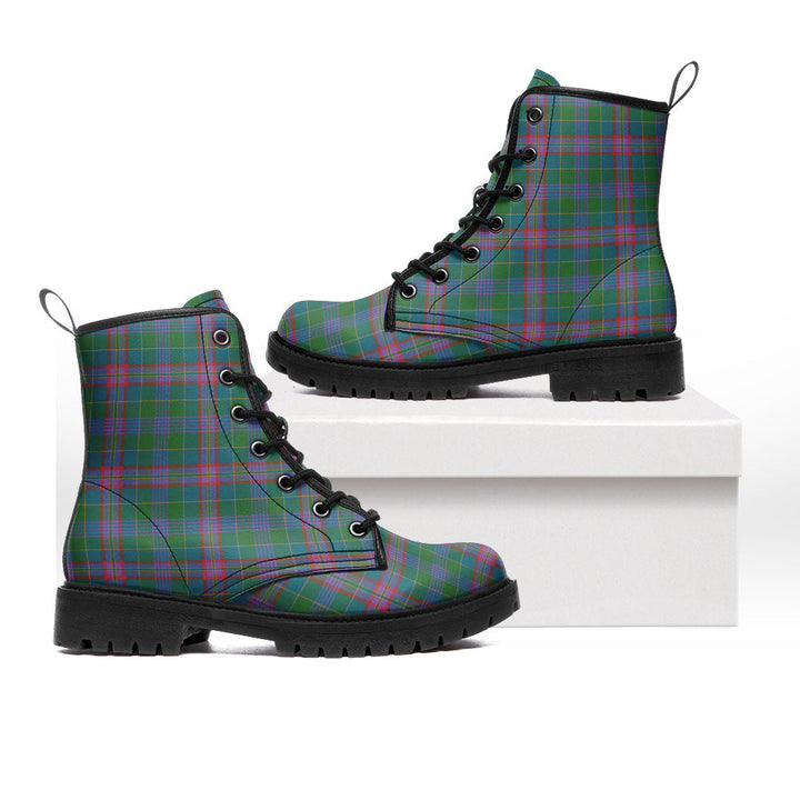 Pitcairn Hunting Ancient Clan Badge Tartan Leather Boots
